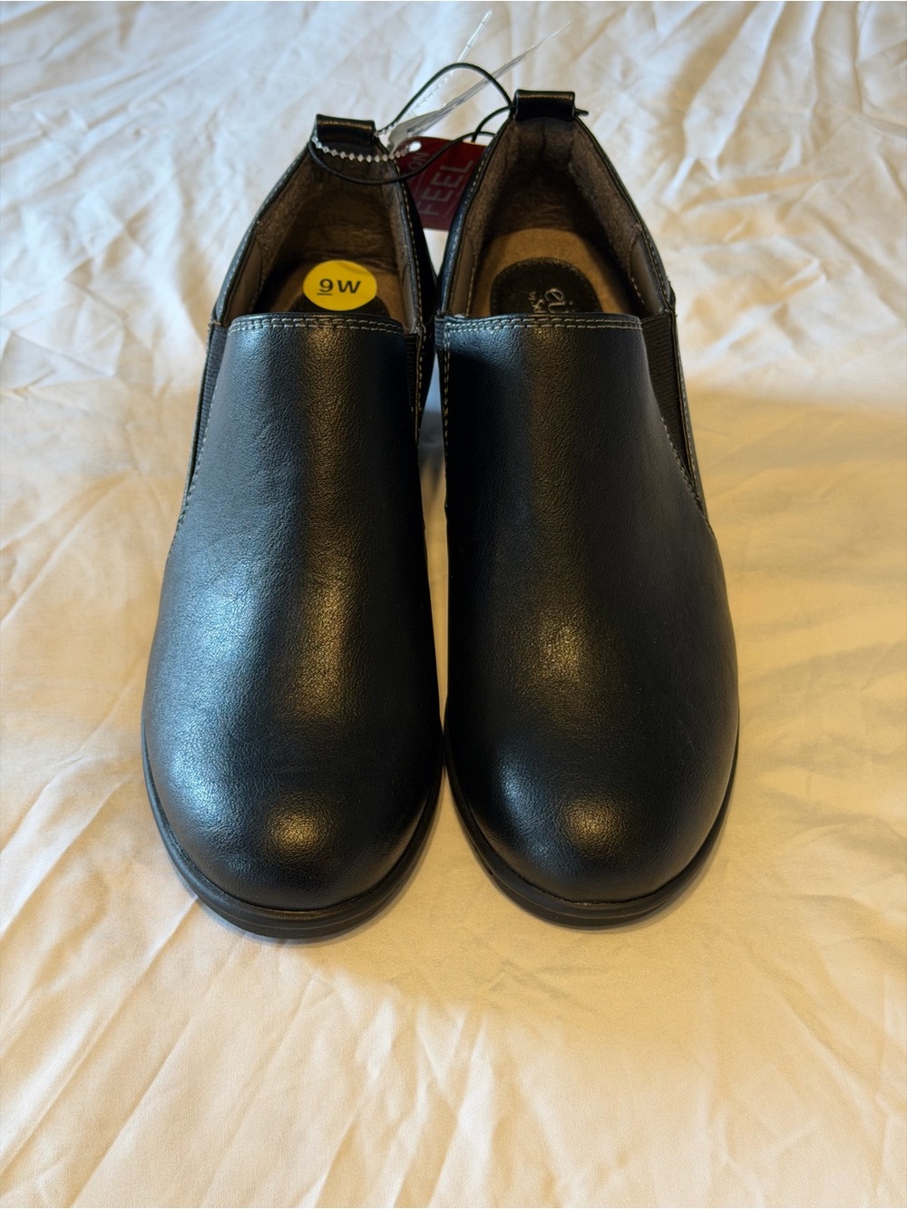 Women's Black Slip-On Ankle Booties - Comfortable Everyday Style
